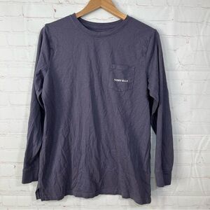 Ivory Ella Organic Cotton Long Sleeve Elephant T Shirt Womens Size Large Purple